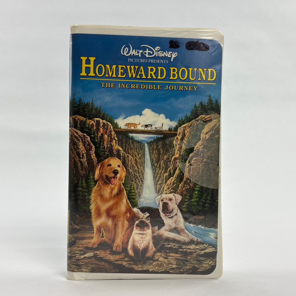 Walt Disney Homeward Bound The Incredible Journey VHS‎ Clamshell 1993 G Rating